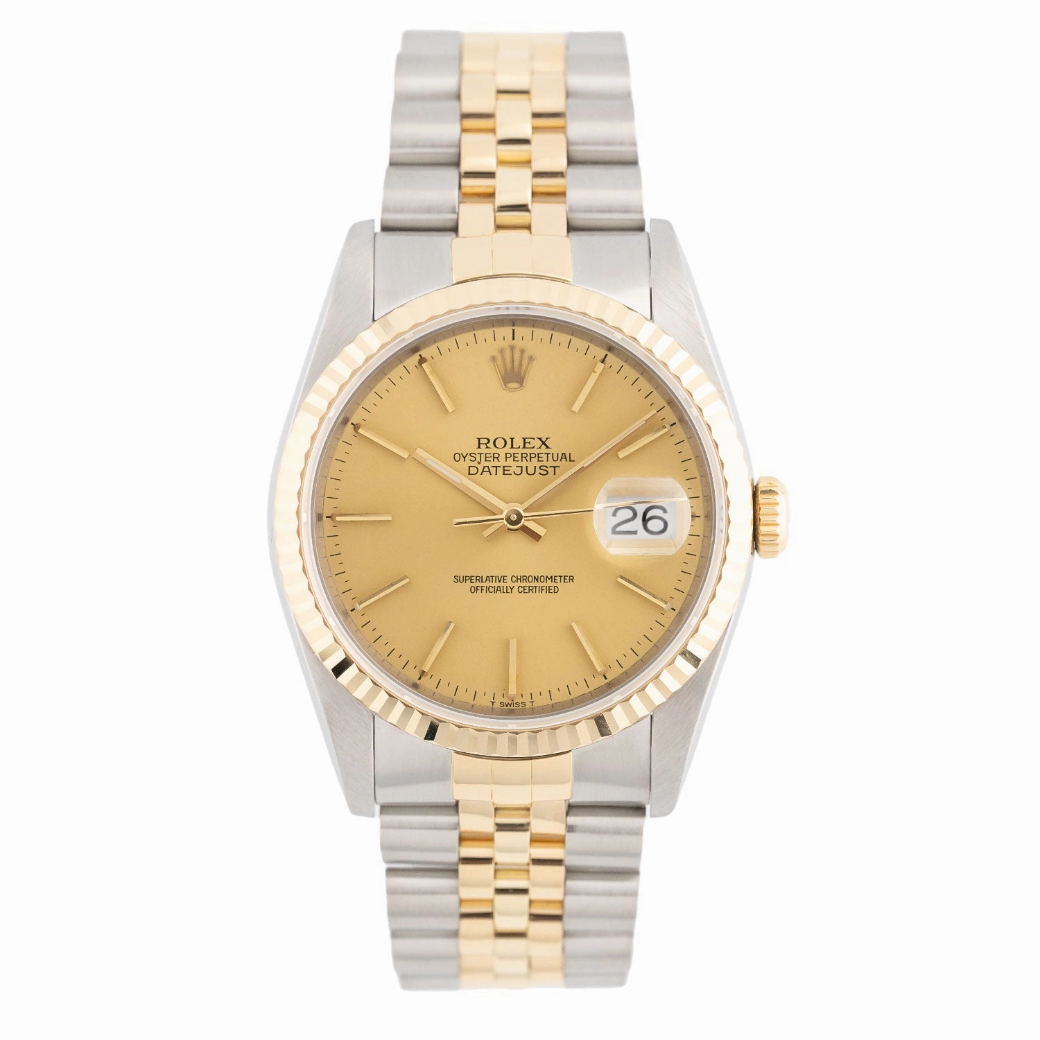Datejust 36mm Golden Dial 1989 - 16233