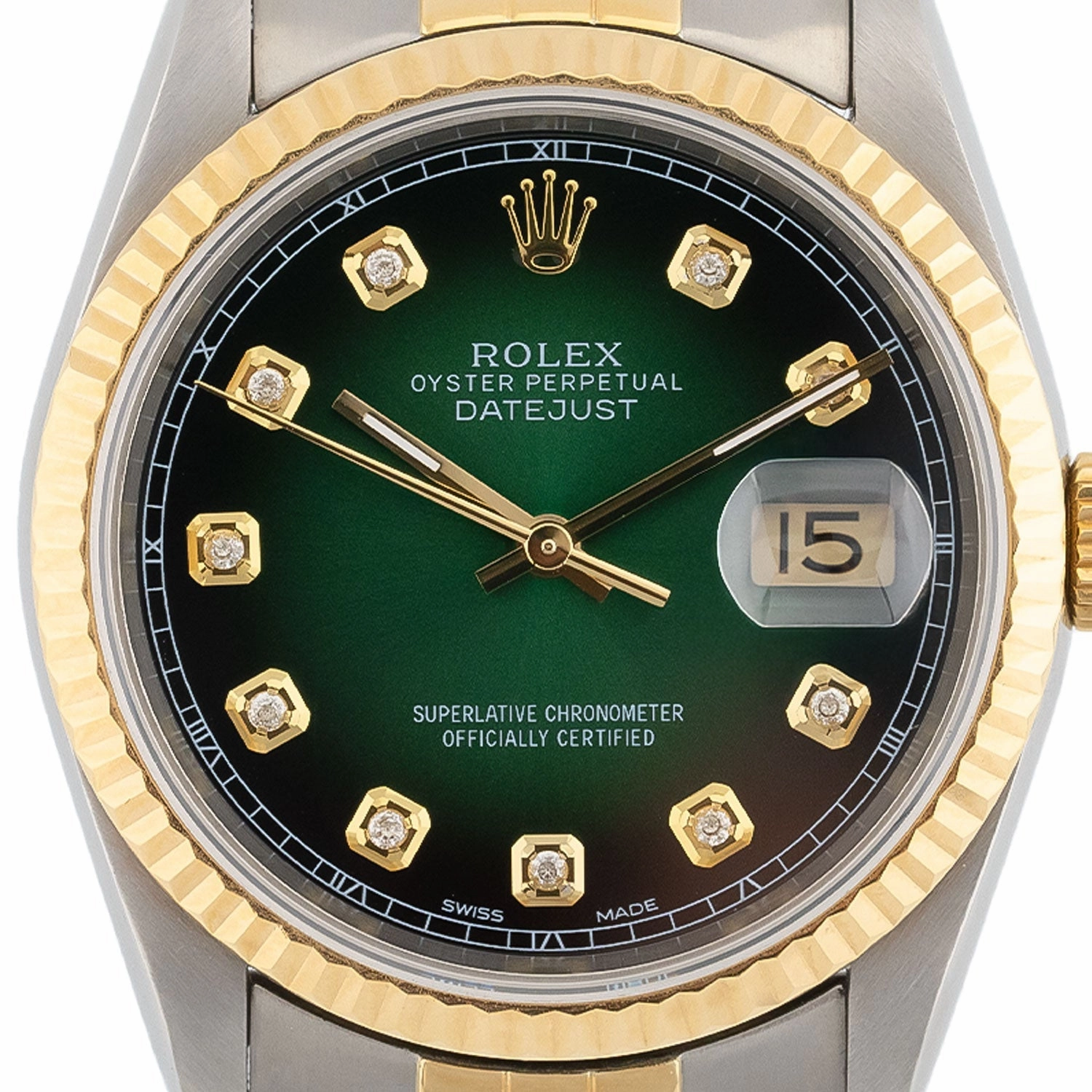Datejust 36mm Green Degrade Diamond Dial 1991 - 16233