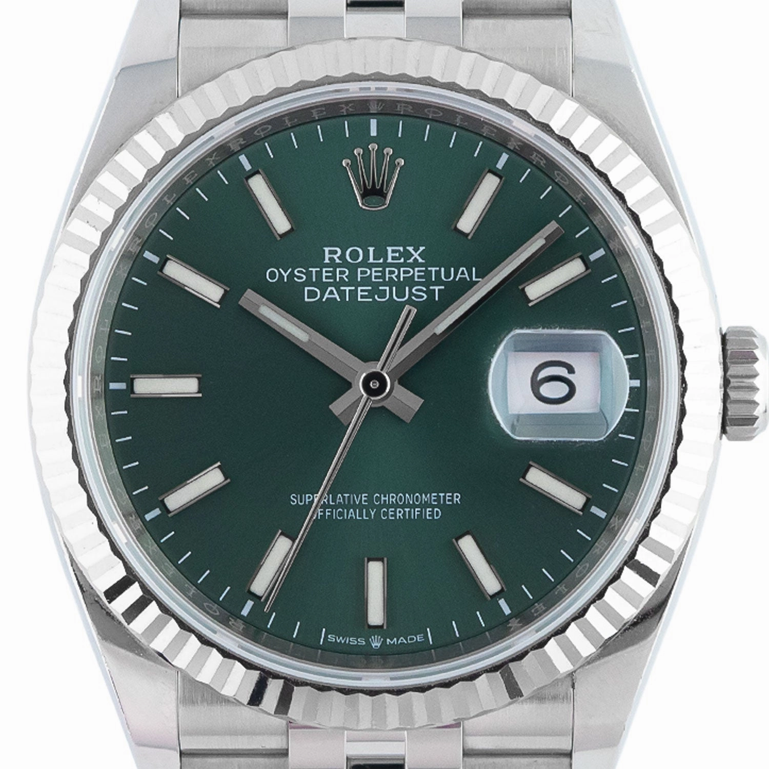 Datejust 36mm Green Dial 2022 Jubilee - 126234