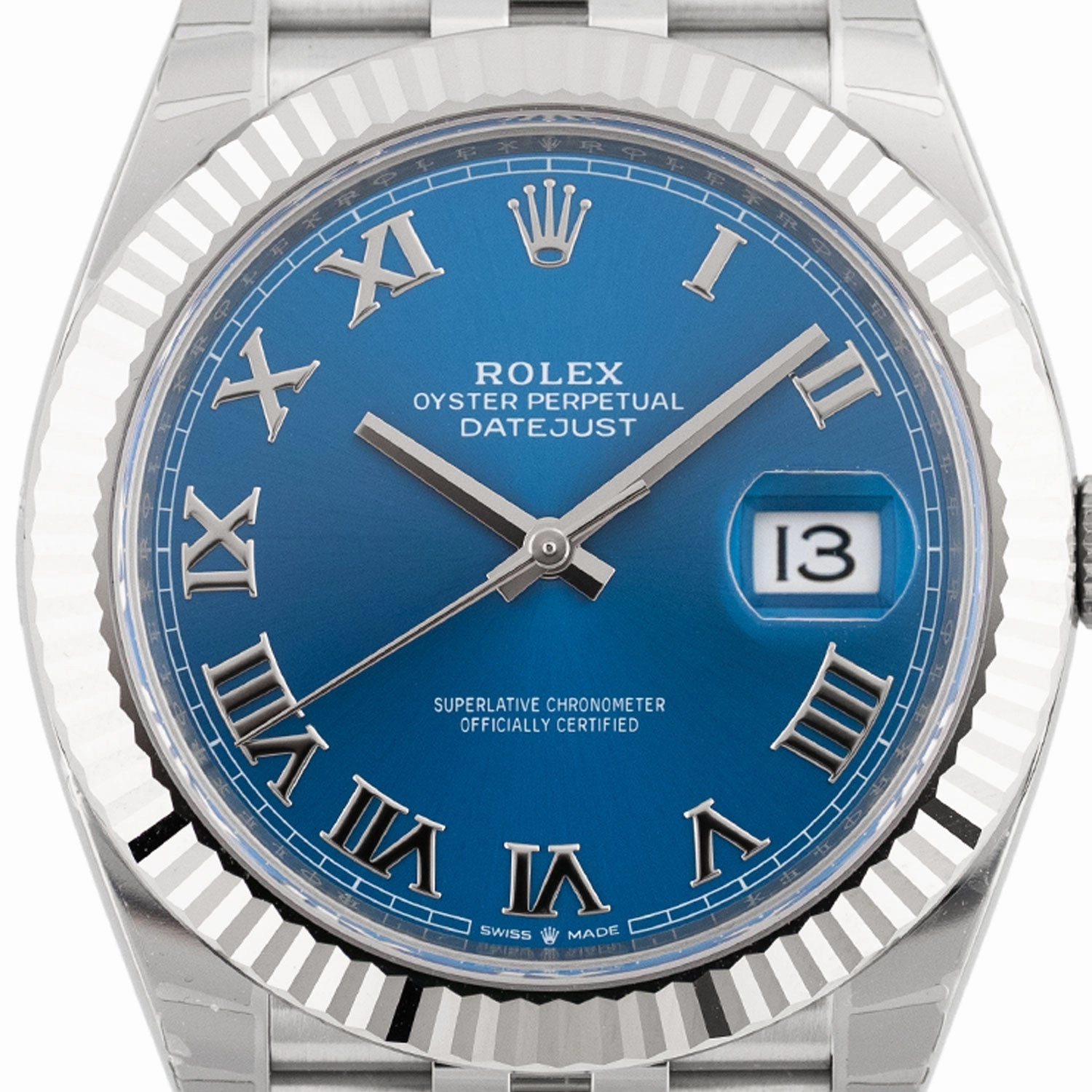 Datejust 41mm Azzurro Dial 2025 Jubilee Full Sticker - 126334