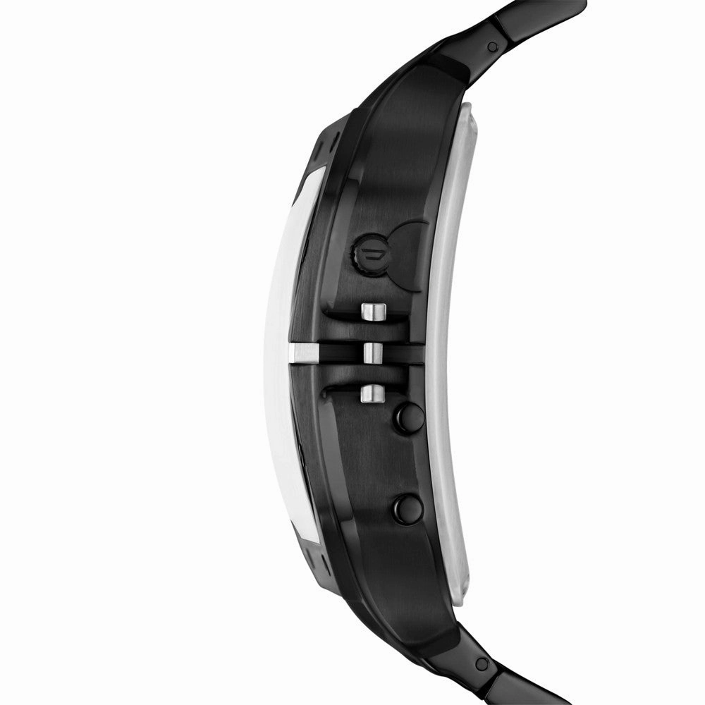 Diesel Clasher Ana-Digi Black-Tone Stainless Steel Watch DZ7455