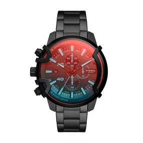 Diesel Griffed Chronograph Black-Tone Stainless Steel Watch DZ4578