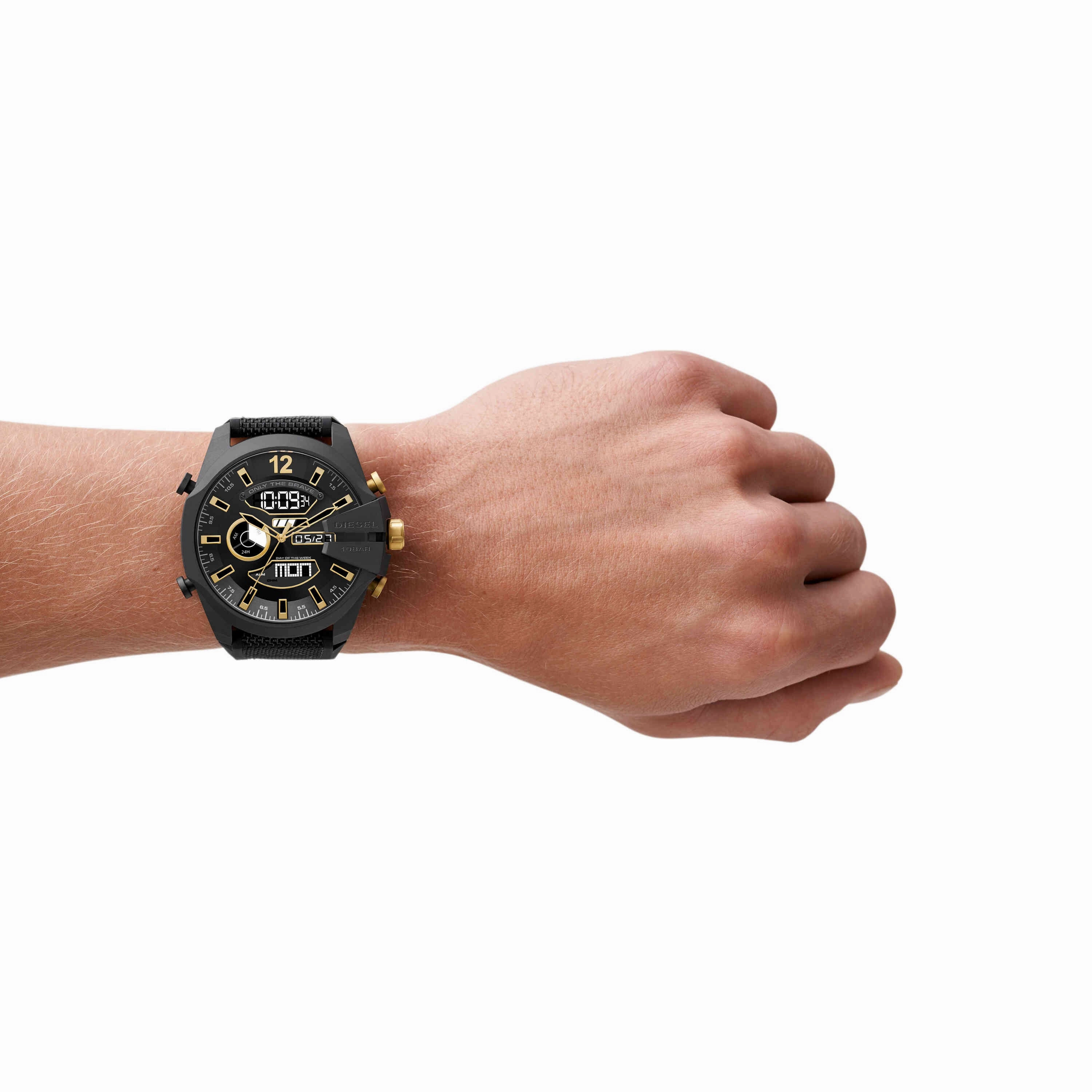 Diesel Mega Chief Black Analogue-Digital Watch DZ4552