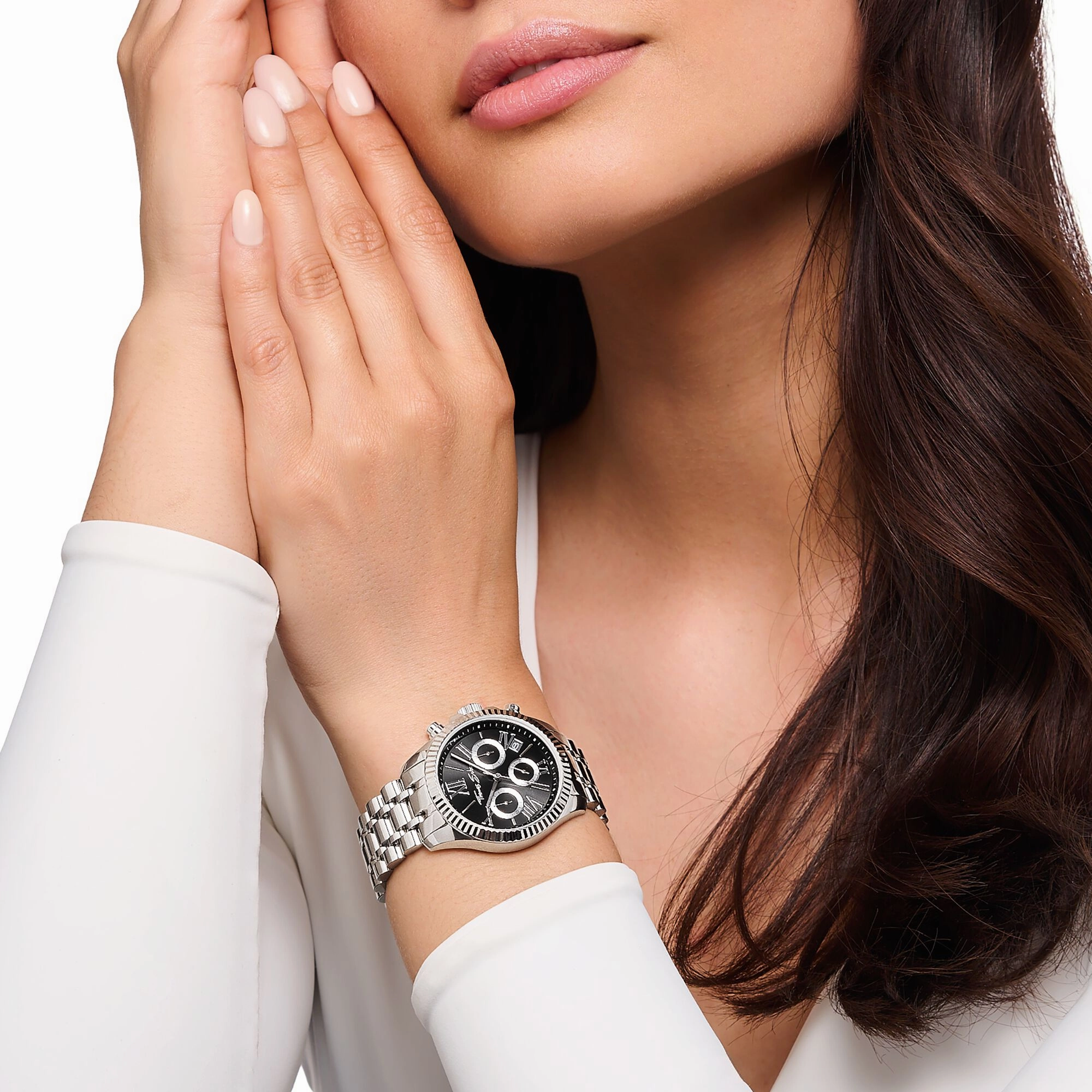 Divine Chrono Watch with dial in black
