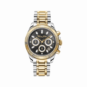 Divine Chrono Watch with dial in black yellow