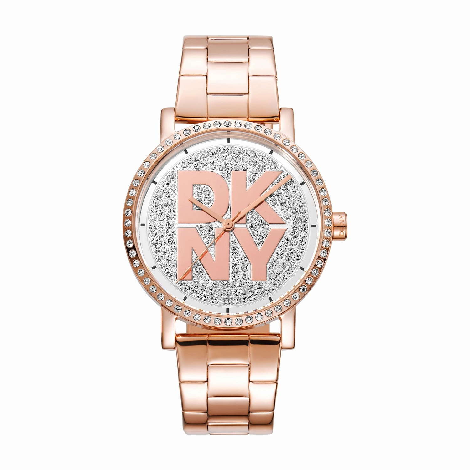 DKNY Soho Logo Silver Dial Stainless Steel Watch DK1L035M0225