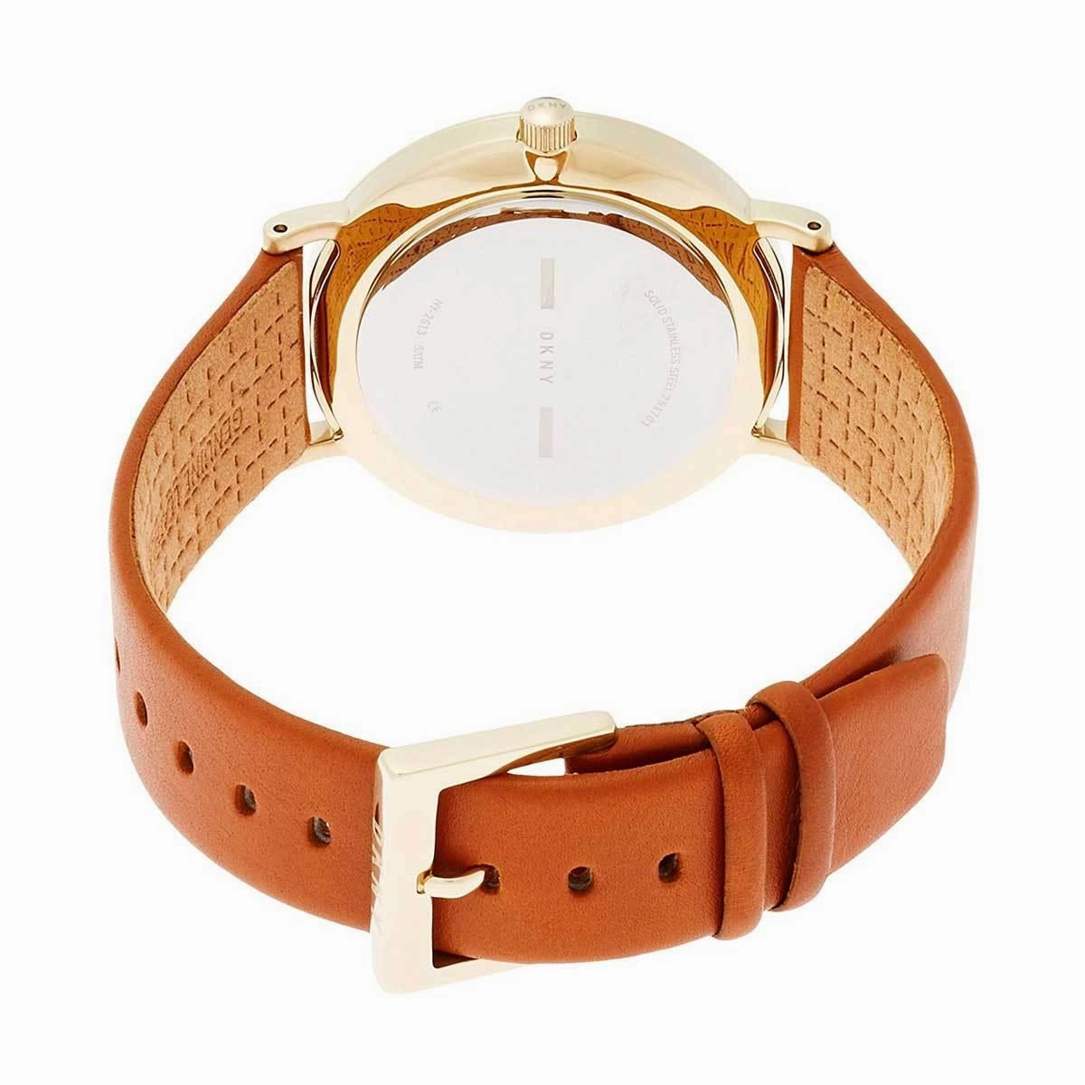 DKNY Women's Strap Watch - Minetta Quartz Silver Dial Brown Leather | NY2613