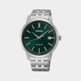 Dress Men's Green Analog Stainless Steel Automatic Watch SRPH89K1