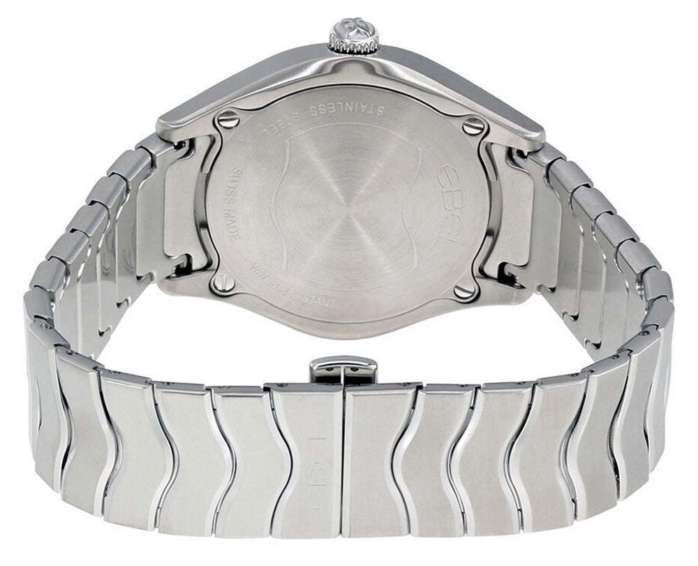 Ebel Wave Stainless Steel Silver Dial Date Quartz Mens Watch 1216200