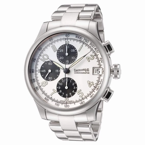 Eberhard & Co. Men's Watch - Traversetolo Chronograph White Dial Silver Bracelet 31051.2