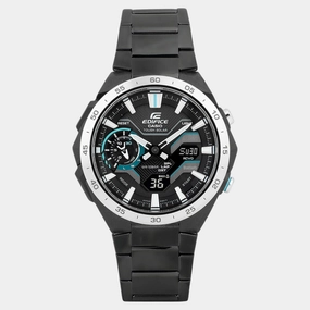 Edifice Men Quartz Black Dial Analog-Digital Stainless Steel Watch ECB-2200DD-1ADF ED590