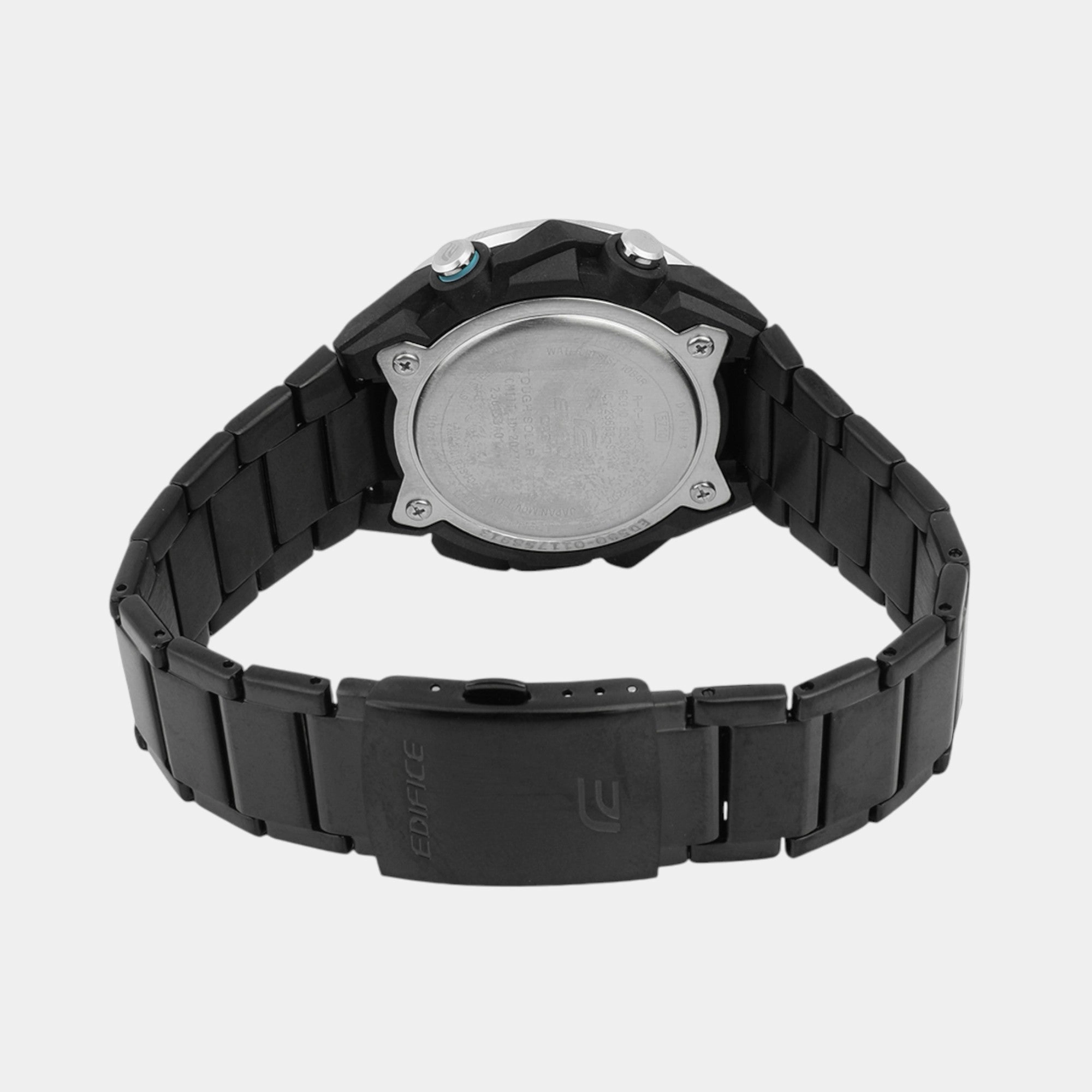 Edifice Men Quartz Black Dial Analog-Digital Stainless Steel Watch ECB-2200DD-1ADF ED590