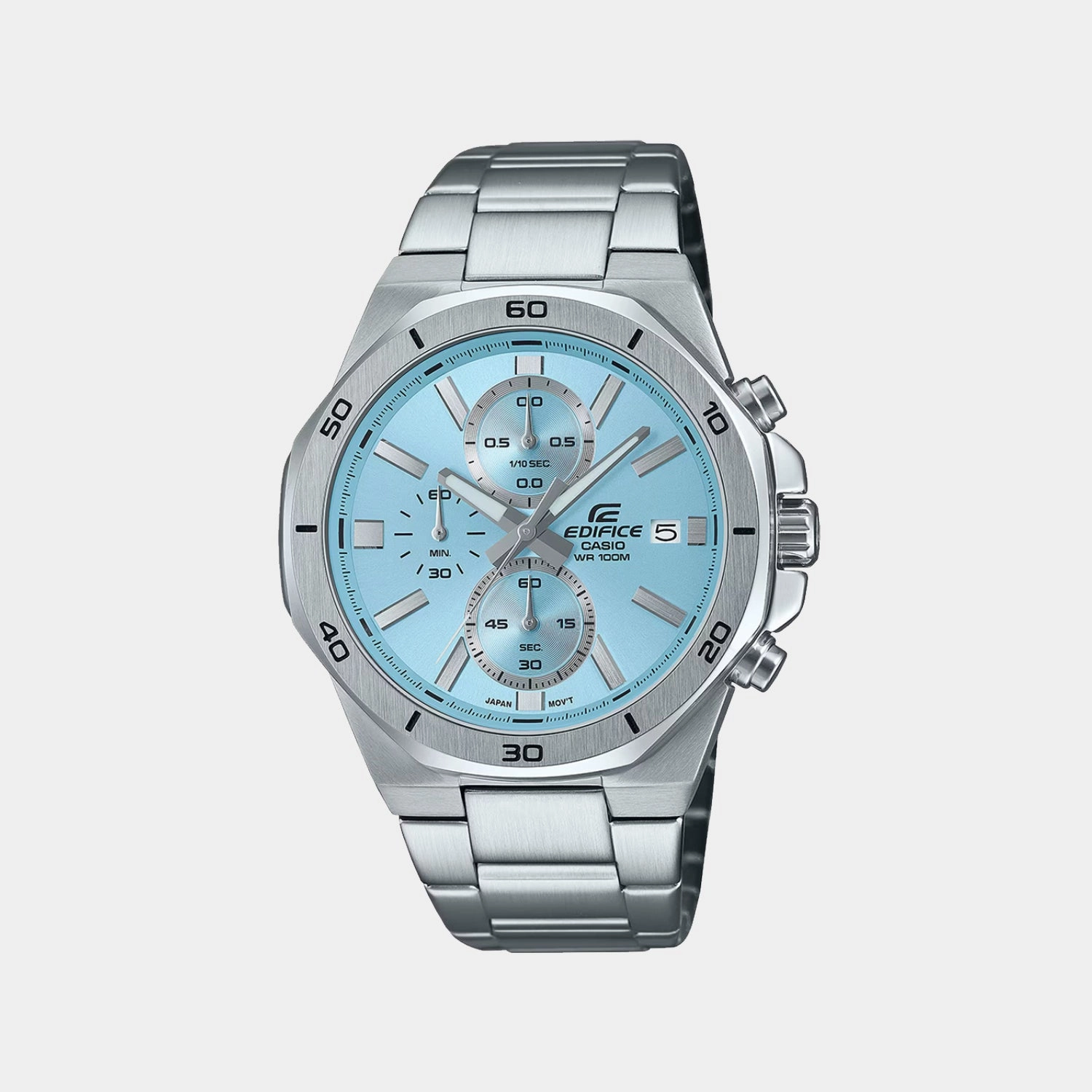 Edifice Men Quartz Blue Dial Chronograph Stainless Steel Watch EFV-640D-2BVUDF ED636