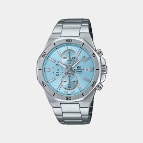 Edifice Men Quartz Blue Dial Chronograph Stainless Steel Watch EFV-640D-2BVUDF ED636