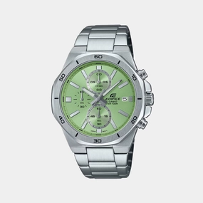 Edifice Men Quartz Green Dial Analog Stainless Steel Watch EFV-640D-3AVUDF ED637