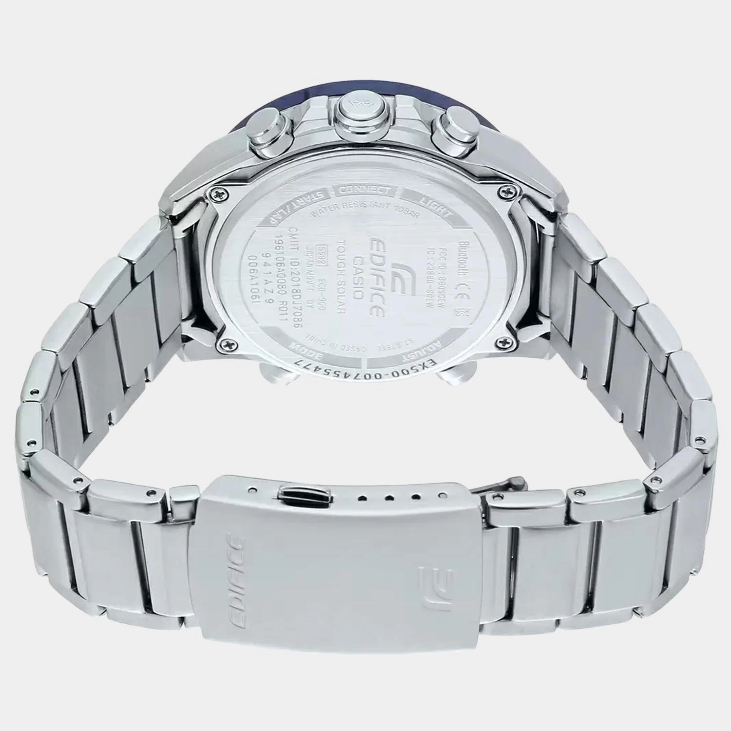 Edifice Men's Bluetooth Analog-Digital Stainless Steel Watch EX500 - ECB-900DB-1BDR