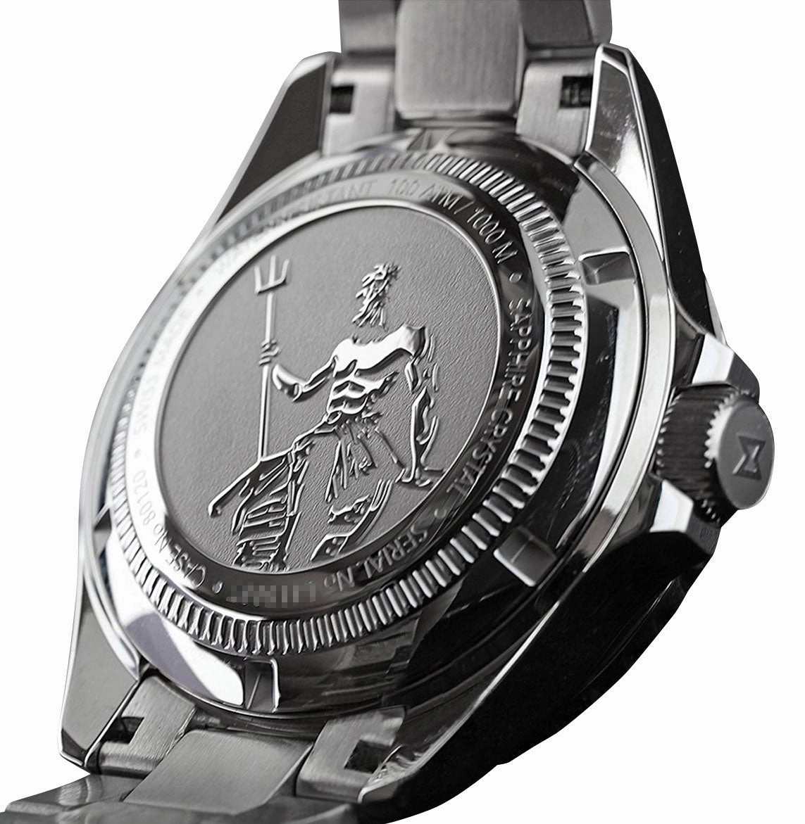 Edox Neptunian Automatic Stainless Steel Green Dial Date Divers Mens Watch 80120-3VM-VDN1