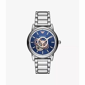 Emporio Armani AR60036 Mens Skeleton Automatic Watch