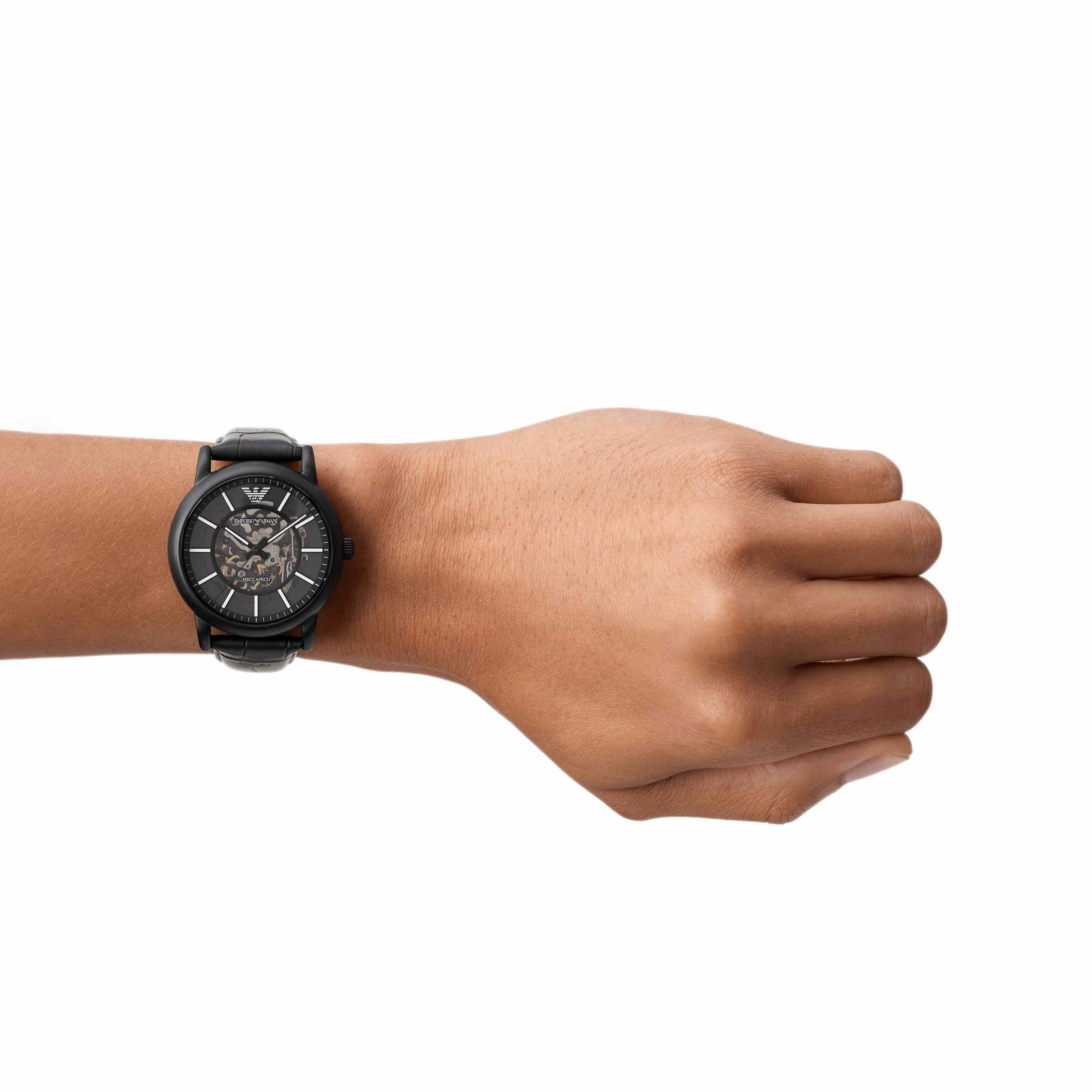 Emporio Armani Black Analogue Watch AR60008
