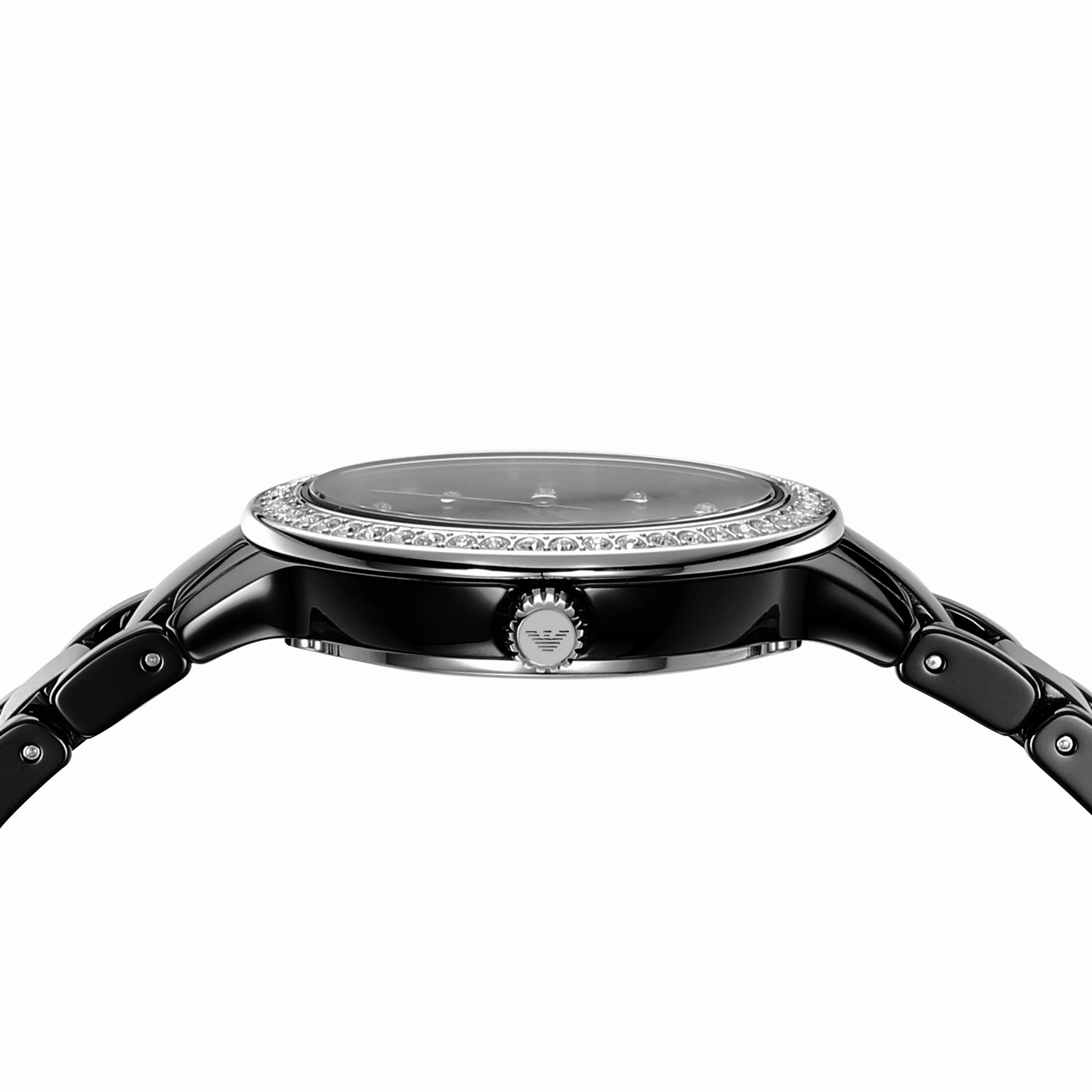 Emporio Armani Black Analogue Watch AR70008