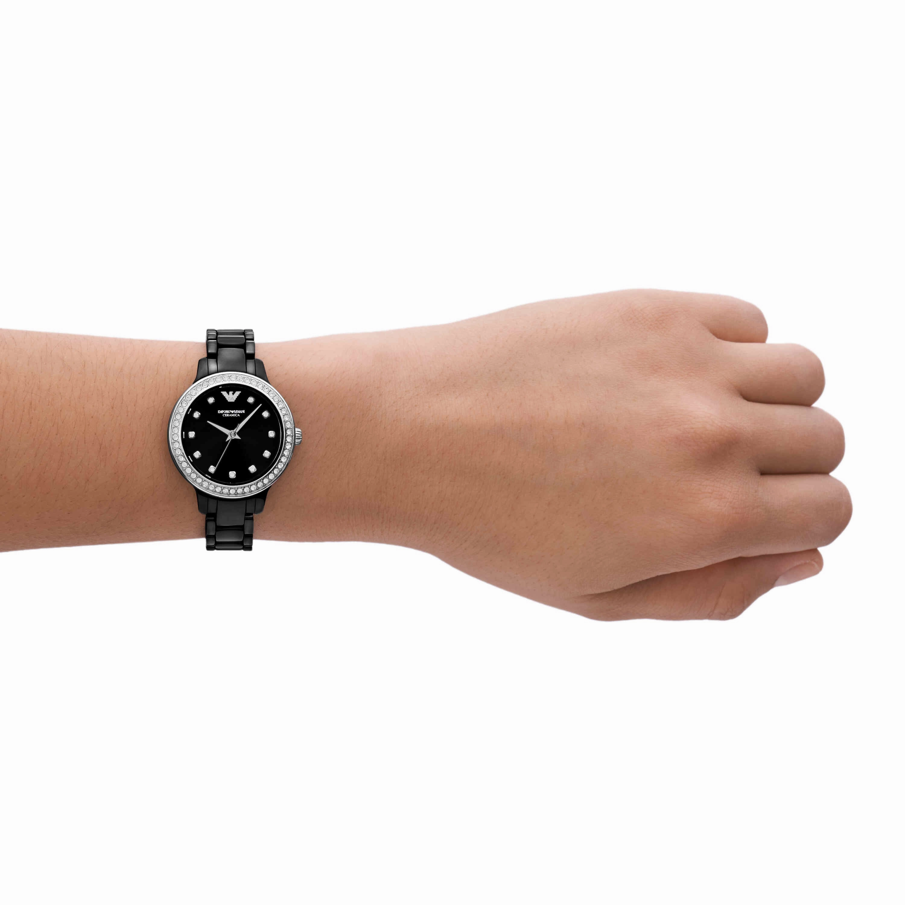 Emporio Armani Black Analogue Watch AR70008