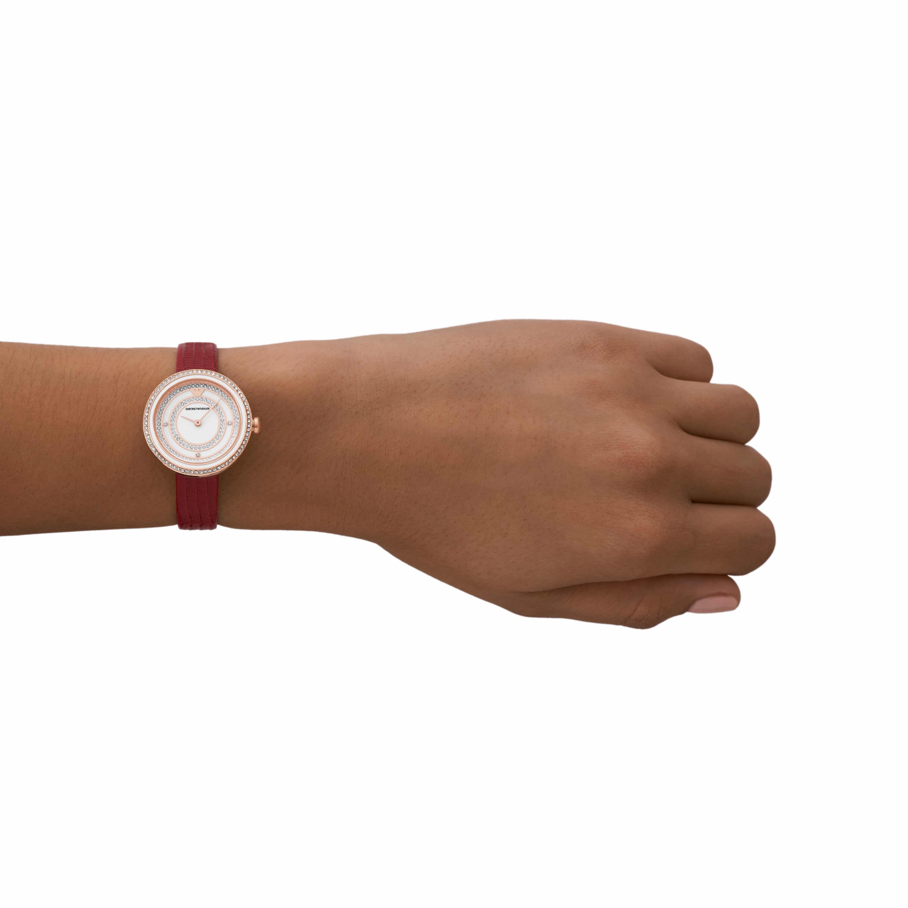Emporio Armani  Maroon Analogue Watch AR11532