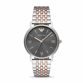 Emporio Armani Men's Three-Hand Two-Tone Stainless Steel Watch AR11121