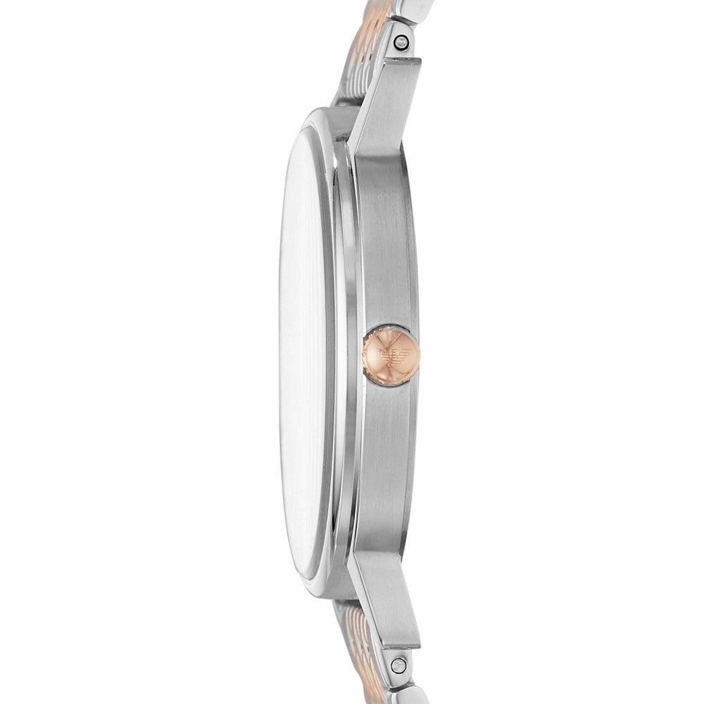 Emporio Armani Men's Three-Hand Two-Tone Stainless Steel Watch AR11121