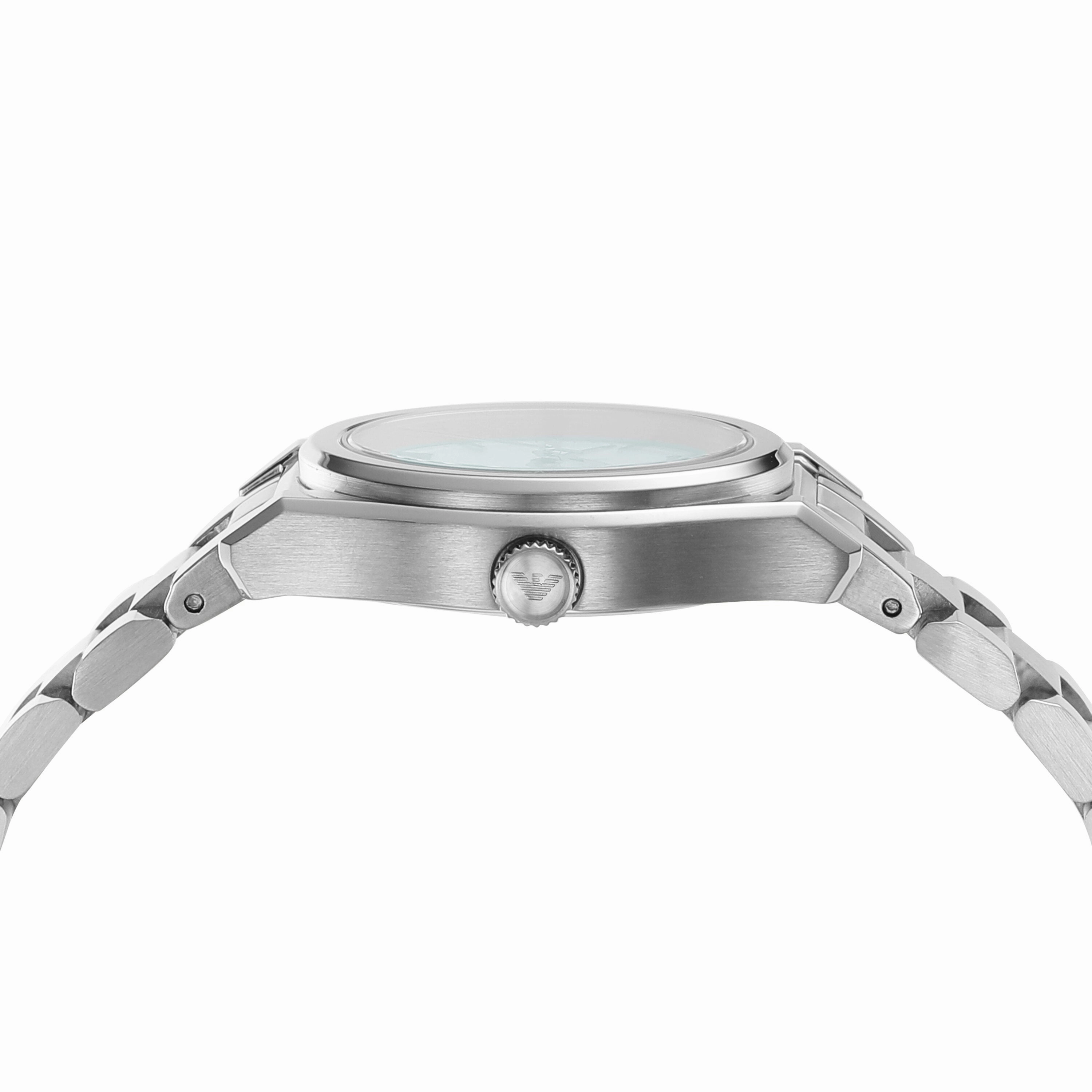 Emporio Armani Silver Tone Analogue Watch AR11557