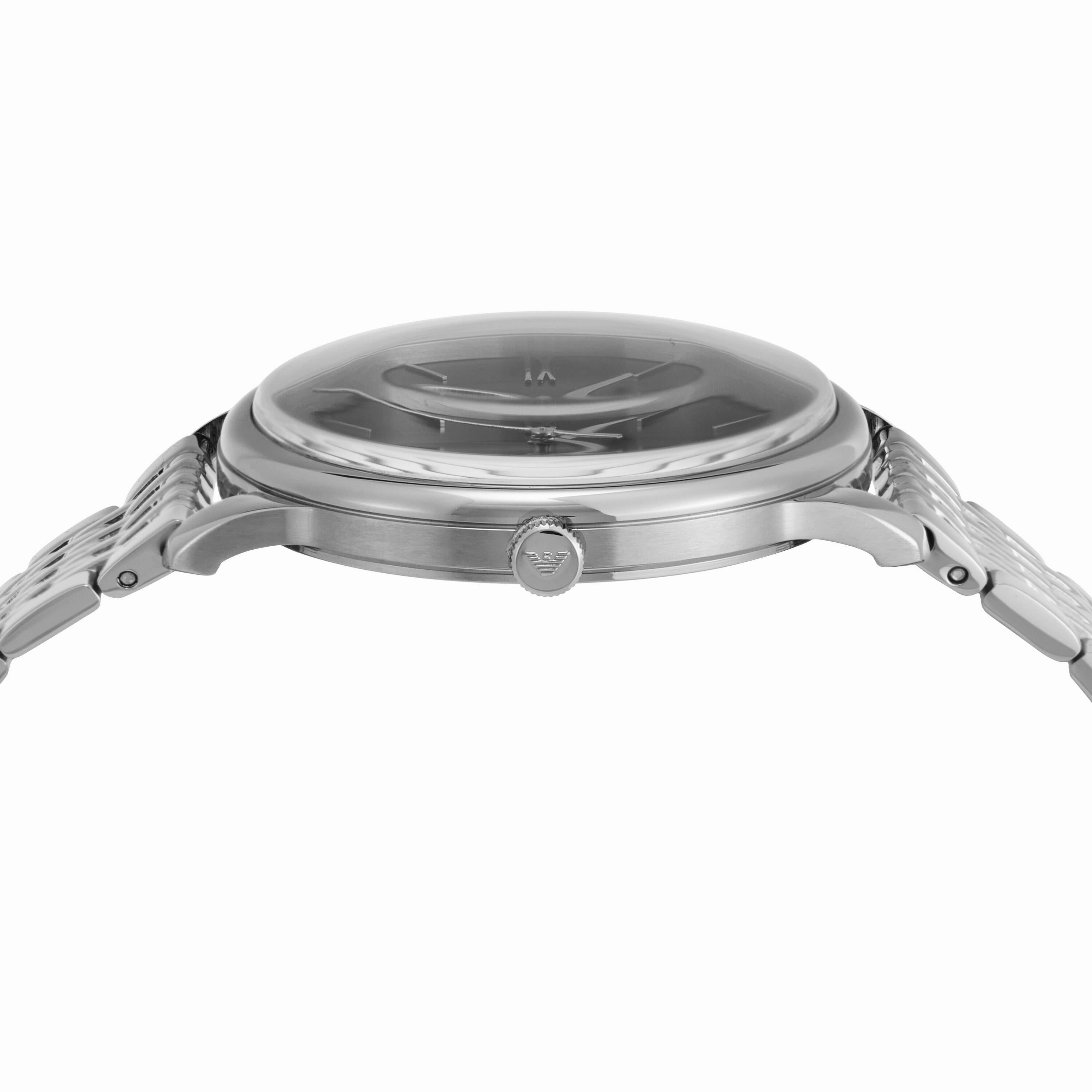 Emporio Armani Silver Tone Analogue Watch AR11600