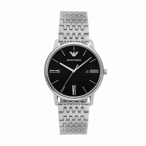 Emporio Armani Silver Tone Analogue Watch AR11600