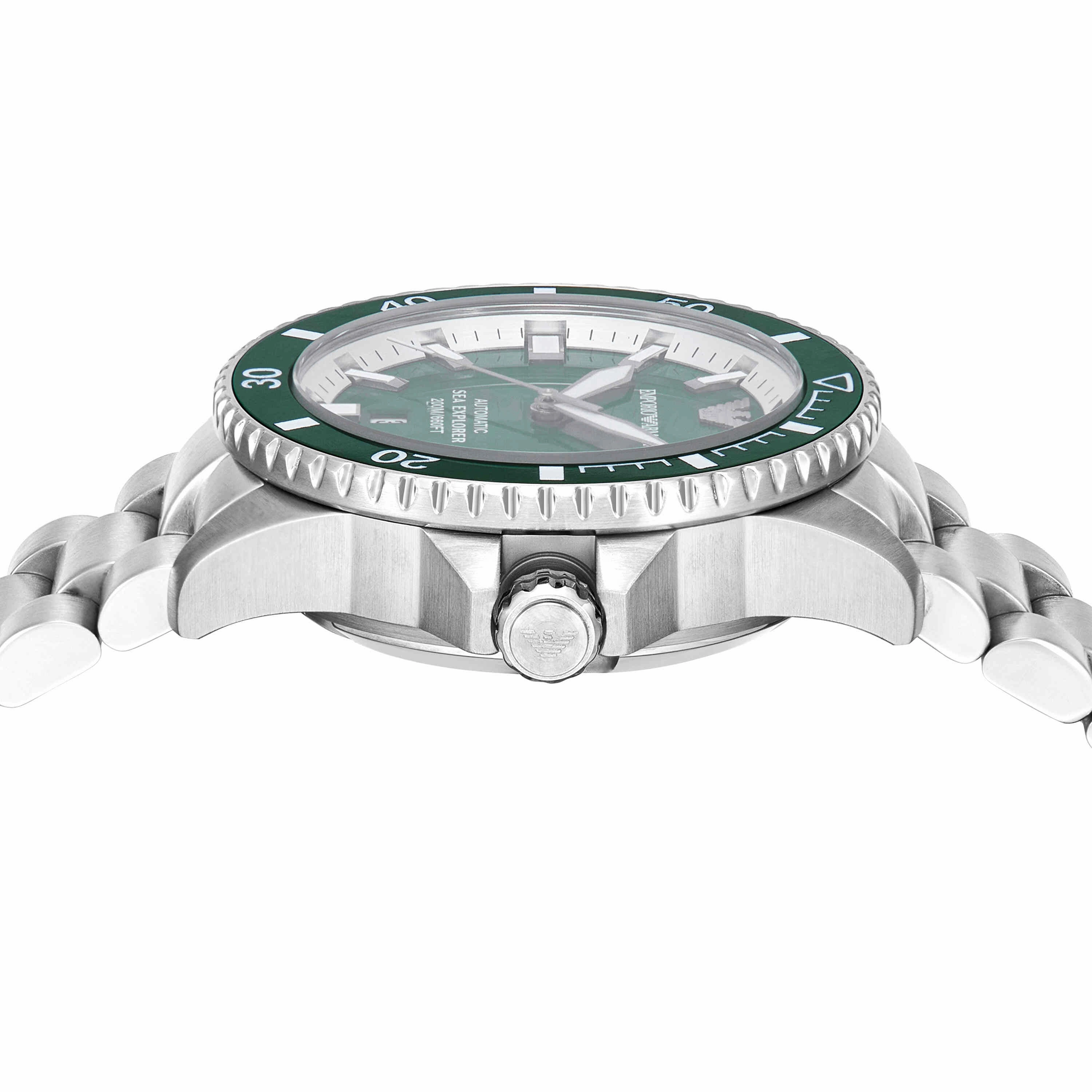 Emporio Armani Silver Tone Analogue Watch AR60080