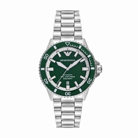 Emporio Armani Silver Tone Analogue Watch AR60080