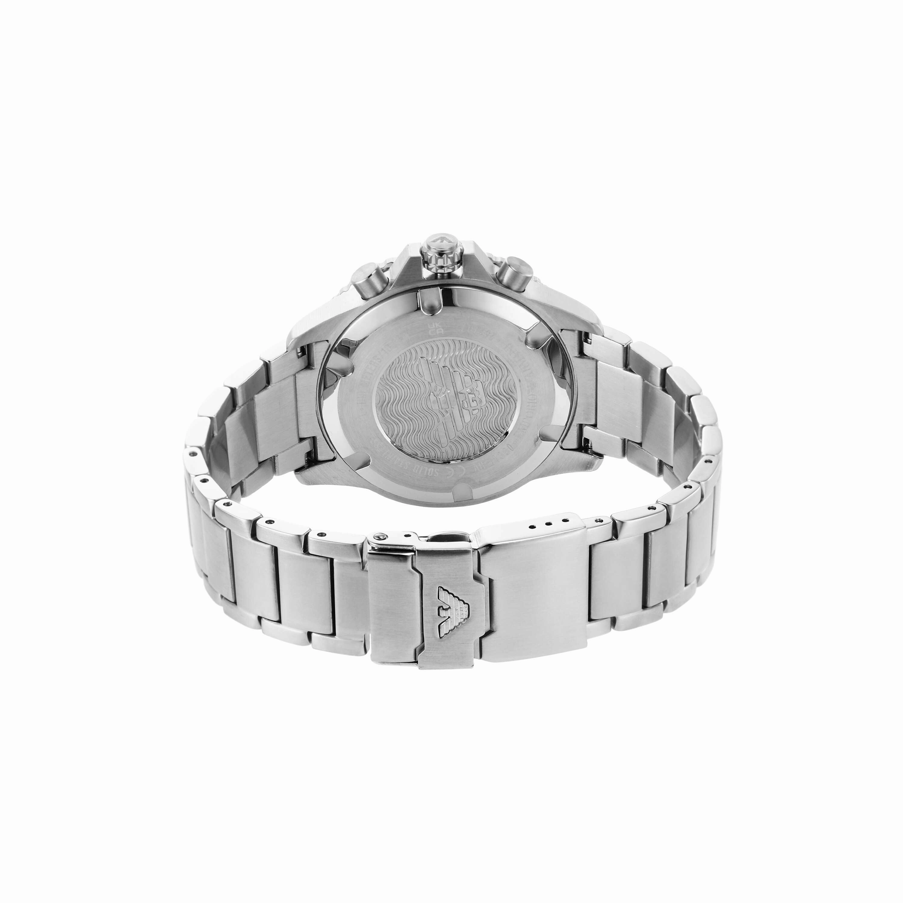 Emporio Armani Silver Tone Chronograph Watch AR11360