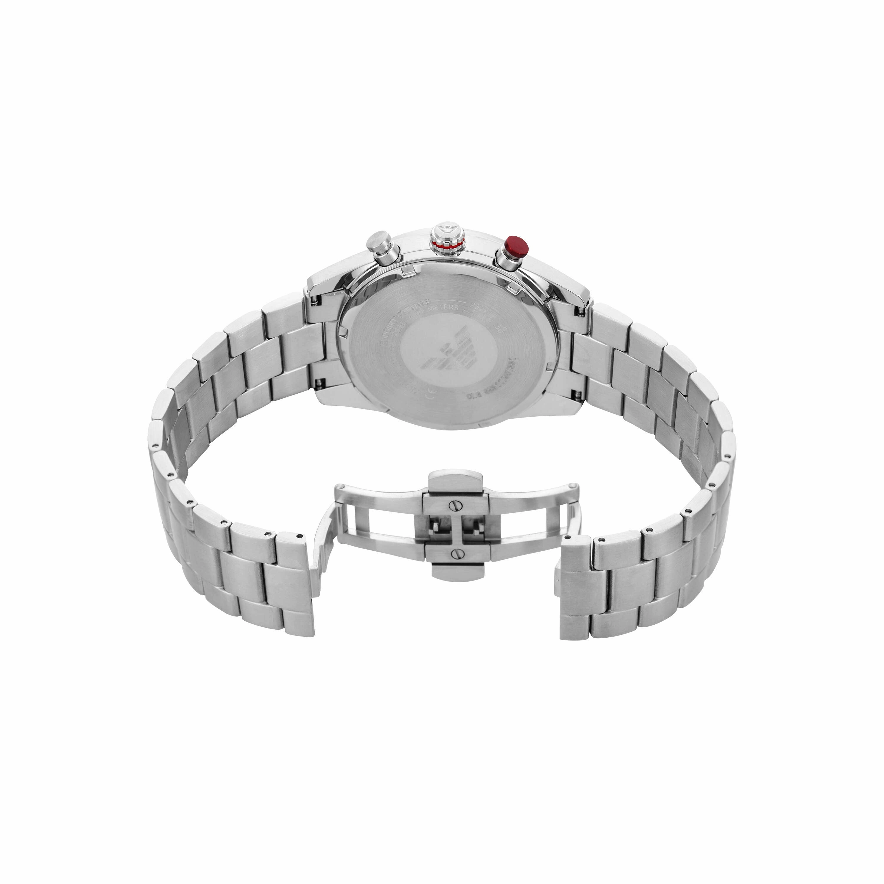 Emporio Armani Silver Tone Chronograph Watch AR11645