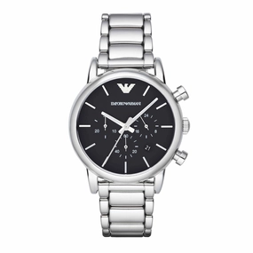 Emporio Armani Silver Tone Chronograph Watch AR1853
