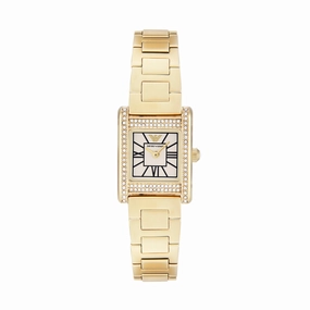 Emporio Armani Two-Hand Mother of Pearl Dial Gold Stainless Steel Watch AR11663