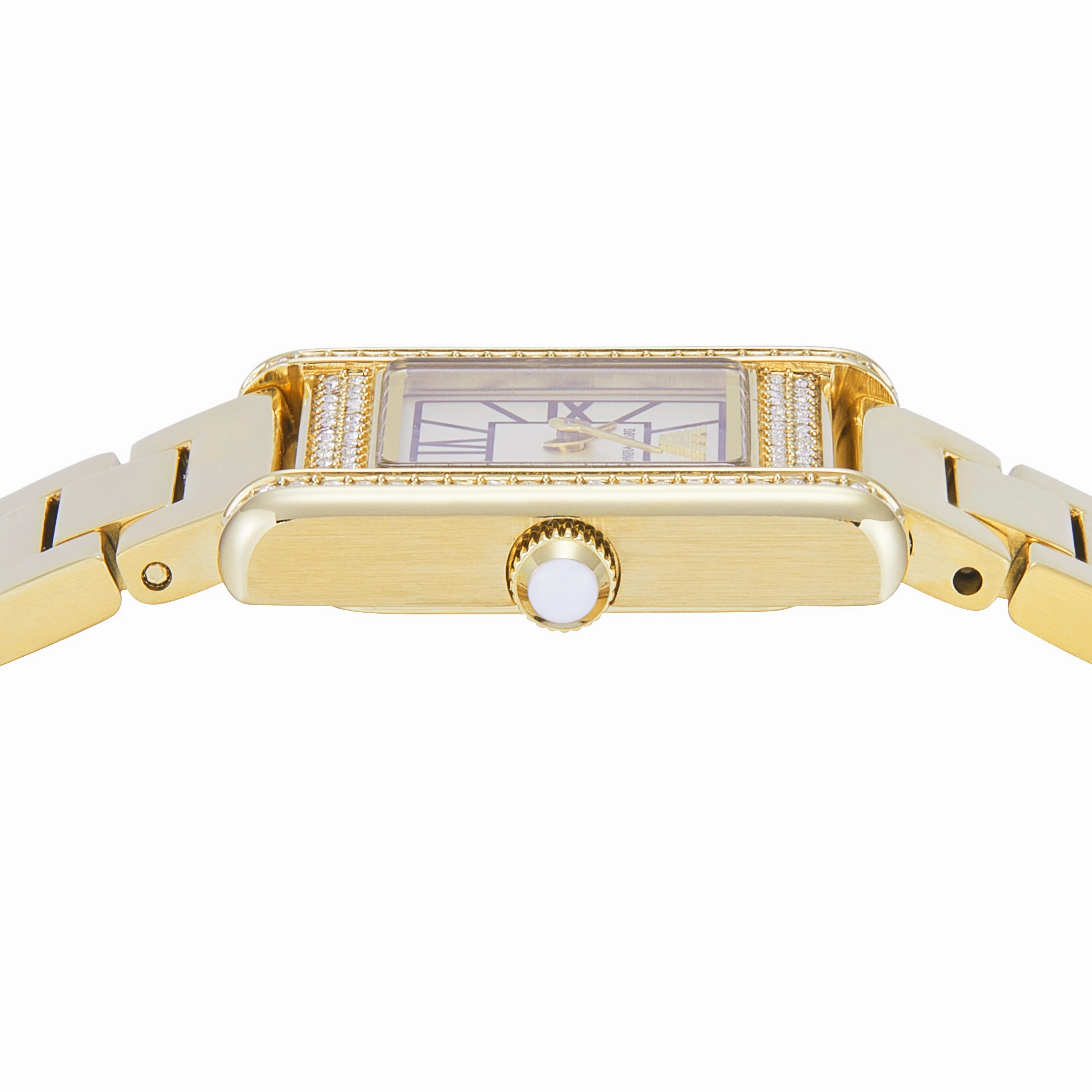 Emporio Armani Two-Hand Mother of Pearl Dial Gold Stainless Steel Watch AR11663