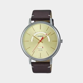 Enticer Men's Analog Leather Watch A1879 - MTP-B105L-9AVDF