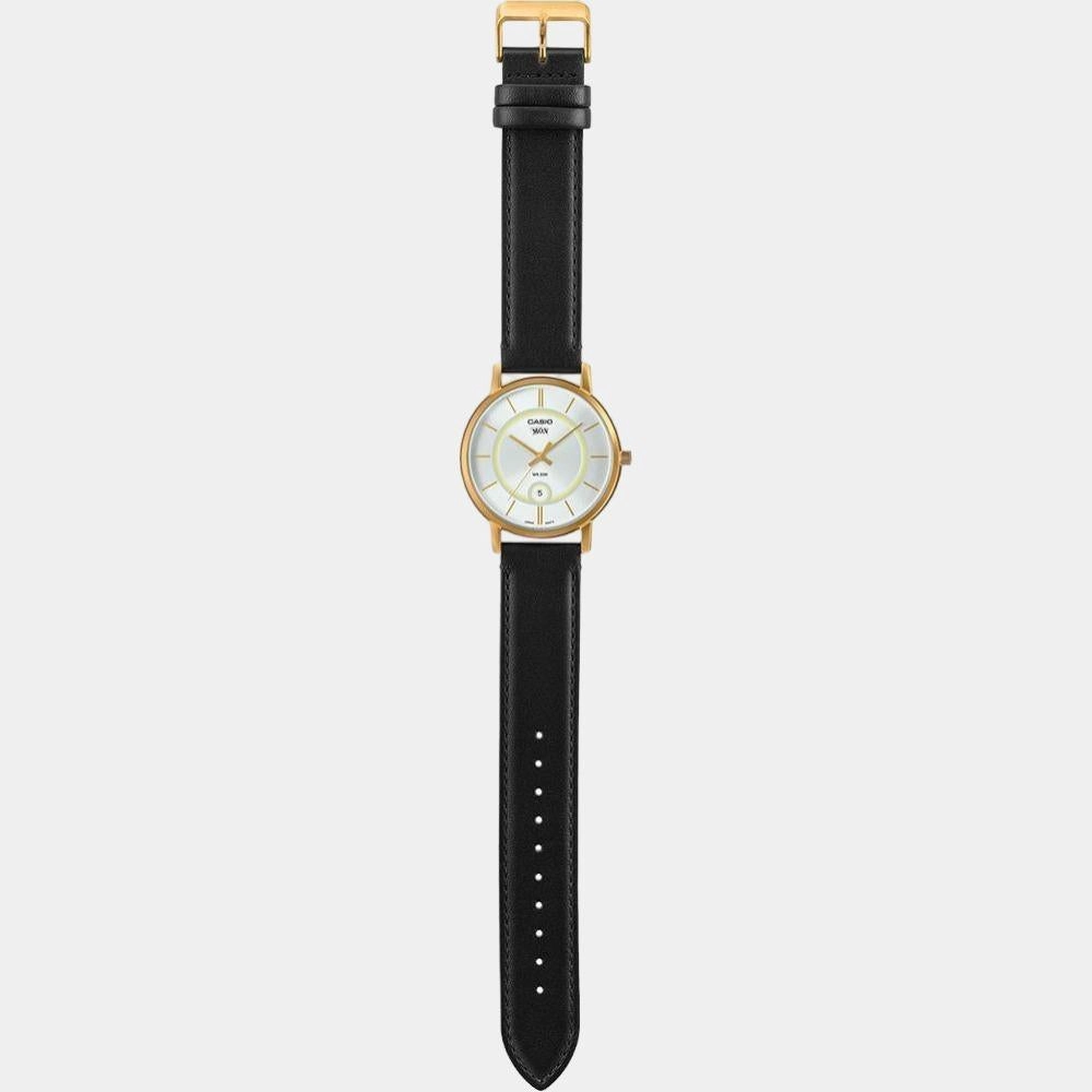 Enticer Men's Analog Leather Watch A2044 - MTP-B120GL-7AVDF