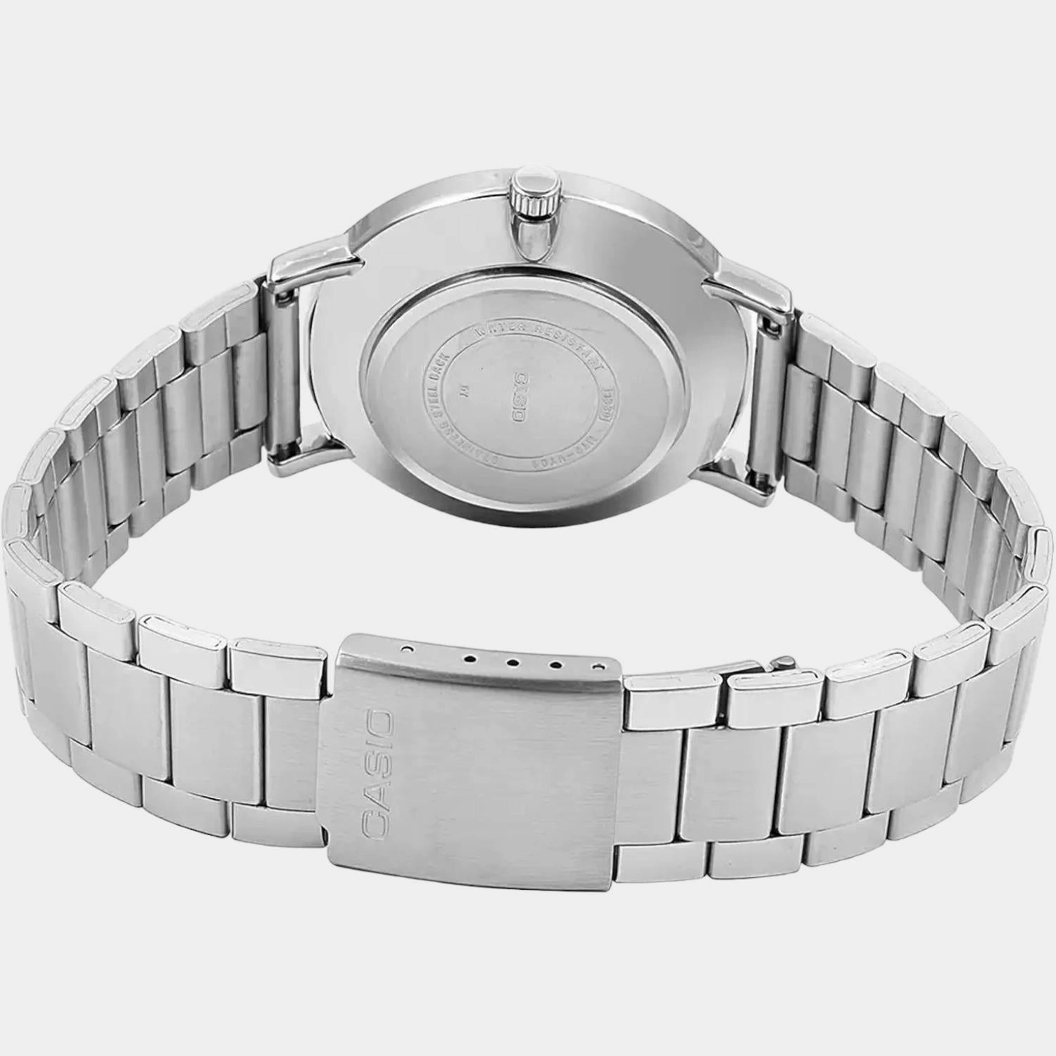 Enticer Men's Analog Stainless Steel Watch A1612 - MTP-VT01D-1BUDF