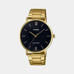 Enticer Men's Analog Stainless Steel Watch A1777 - MTP-VT01G-1BUDF