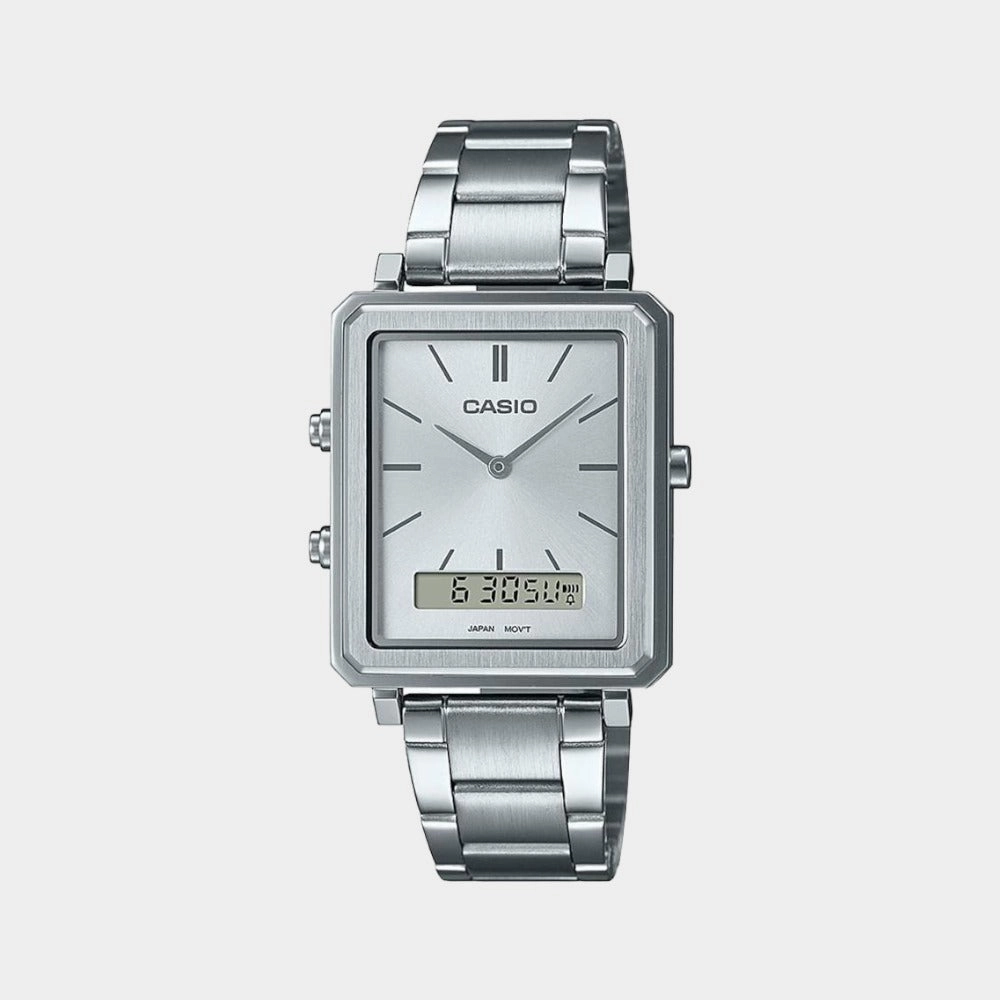 Enticer Men's Analog Stainless Steel Watch A2084 - MTP-B205D-7EDF