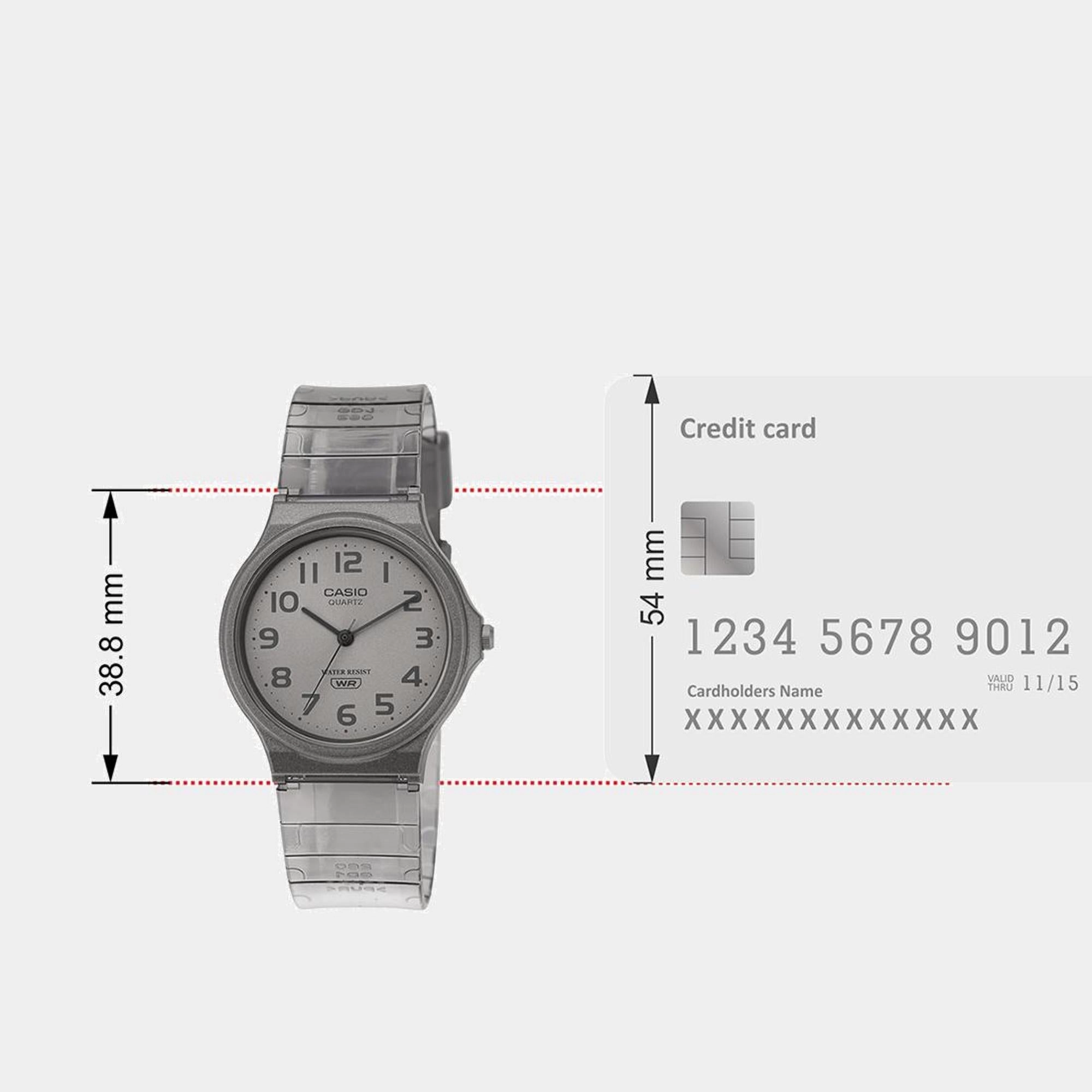 Enticer Women Quartz Grey Dial Analog Resin Watch MQ-24S-8BDF - A2298