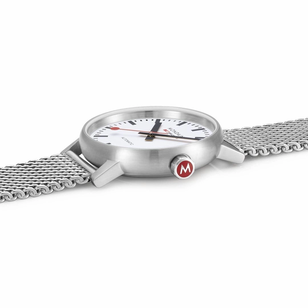 Evo2, Automatic, Polished Steel, 40 mm, Stainless Steel