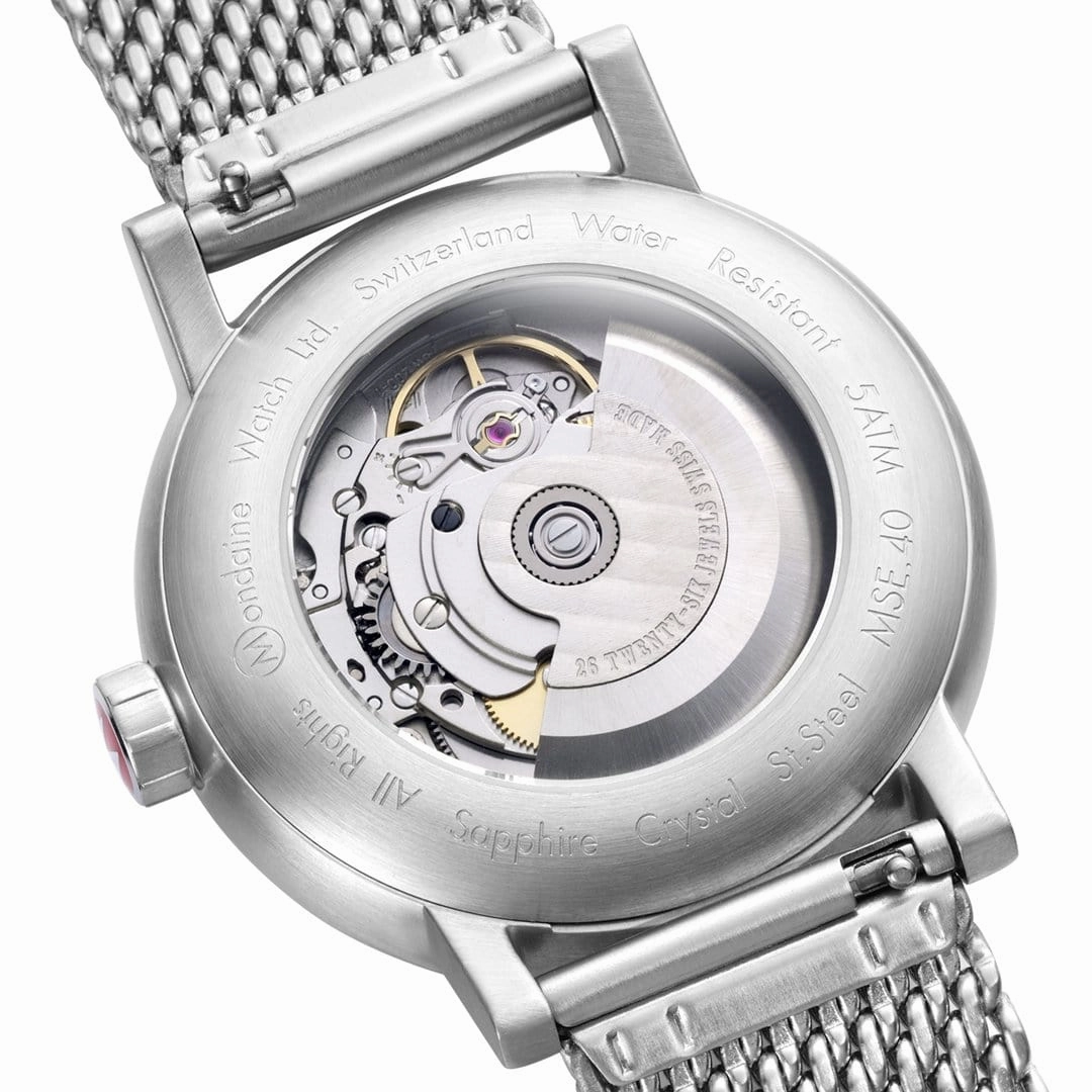 Evo2, Automatic, Polished Steel, 40 mm, Stainless Steel