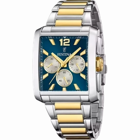 Festina Blue Dial Stainless Steel Strap Men's Watch F20637/6