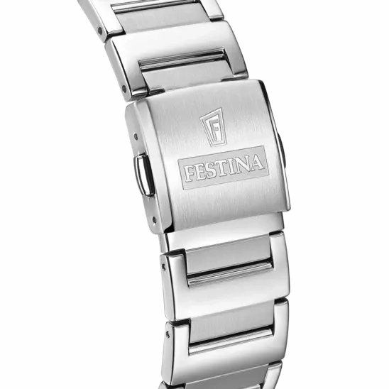 Festina Men's Classic Silver Dial Stainless Steel Timepiece F20677/1