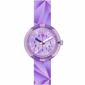 Flik Flak Purple Prism Watch FPNP167