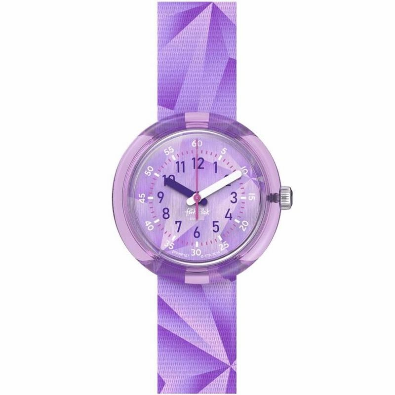 Flik Flak Purple Prism Watch FPNP167